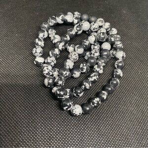 Crystals-NWTS-Handcrafted, AAA + Grade Snowflake Obsidian Bracelets
